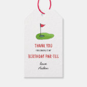 Mini Golf Kid Verjaardagsfeestje Bedankt Cadeaulabel (Voorkant)