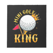Mini Golf King Notitieblok (Voorkant)