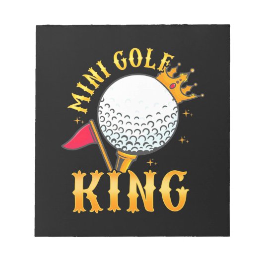 Mini Golf King Notitieblok (Voorkant)