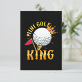 Mini Golf King RSVP Kaartje (Staand voorkant)