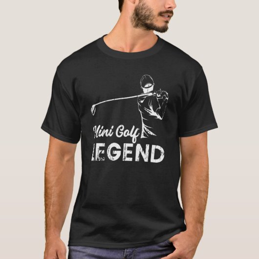 Mini Golf Legend Golfing Player Golfer Coach Graph T-shirt (Voorkant)