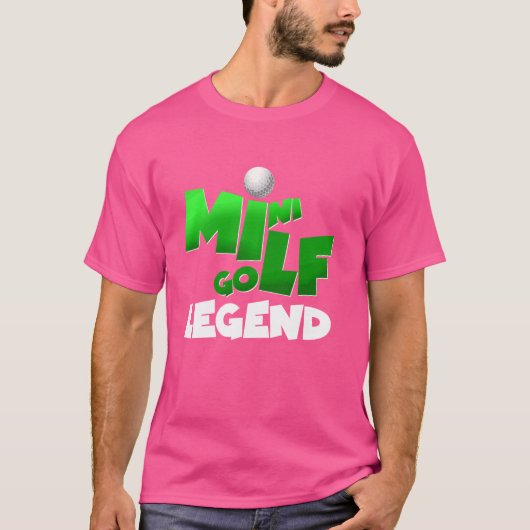 Mini Golf Legende Ultieme Speler Ontwerp T-shirt (Voorkant)