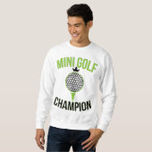 Mini Golf Miniatuur Golfkampioen Grappige Golfer Trui (Voorkant volledig)