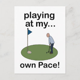 Mini Golf Minigolf Spelen In Mijn Eigen Tempo Golf Briefkaart