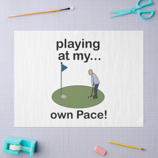 Mini Golf Minigolf Spelen In Mijn Eigen Tempo Golf Tissuepapier (Craft)