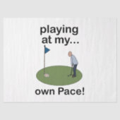 Mini Golf Minigolf Spelen In Mijn Eigen Tempo Golf Tissuepapier (Voorkant)
