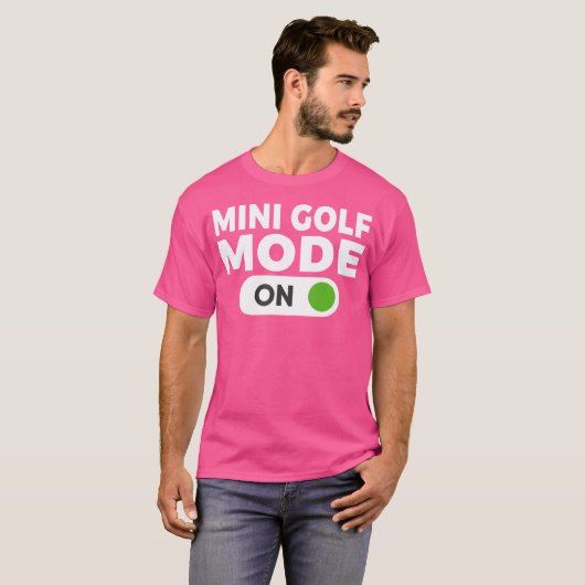 Mini Golf-modus op Mini Golf T-shirt (Voorkant volledig)