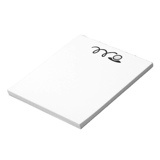 Mini golf notitieblok (Linkerzijde)