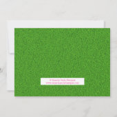 Mini Golf Par-T-shirt Putt Putt Meisje Verjaardag Kaart (Achterkant)