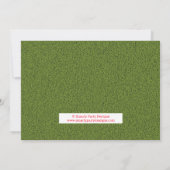 Mini Golf Par-Tee Putt Putt Jongens Verjaardag Kaart (Achterkant)