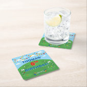 Mini Golf Putt Boys Birthday Party Kartonnen Onderzetters (Insitu)