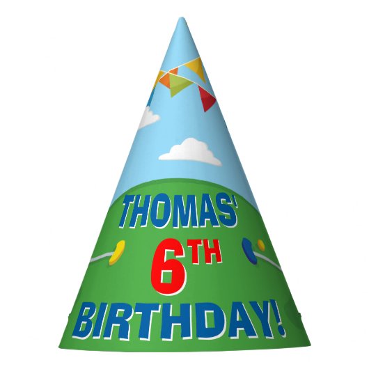 Mini Golf Putt Putt Verjaardagsfeest voor kinderen Feesthoedjes (Voorkant)