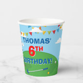 Mini Golf Putt Putt Verjaardagsfeest voor kinderen Papieren Bekers (Voorkant)