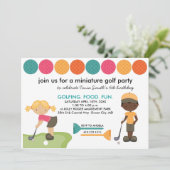 Mini Golf Special Request nodigt uit Kaart (Staand voorkant)