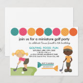 Mini Golf Special Request nodigt uit Kaart (Voorkant / Achterkant)