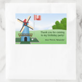 Mini Golf Windmill Fairway Party Sticker (Tas)