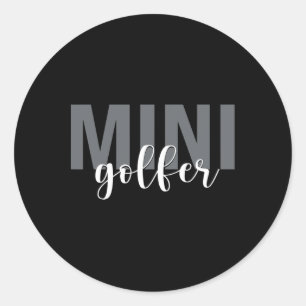 Mini Golfer Golf Golfen Miniatuur Golf Ronde Sticker