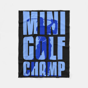 Mini Golfer Mini Golf Champ Fleece Deken
