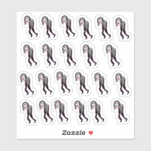 Mini Gothics Custom-Cut Vinyl Stickers (Vel)