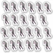 Mini Gothics Custom-Cut Vinyl Stickers (Voorkant)