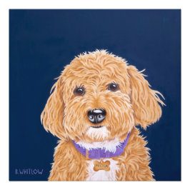 Mini Gouden Doodle Foto Afdruk