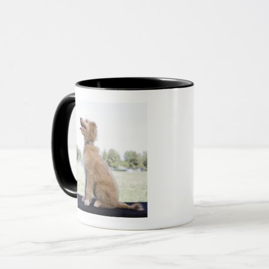 Mini gouden doodle mok (Voorkant links)