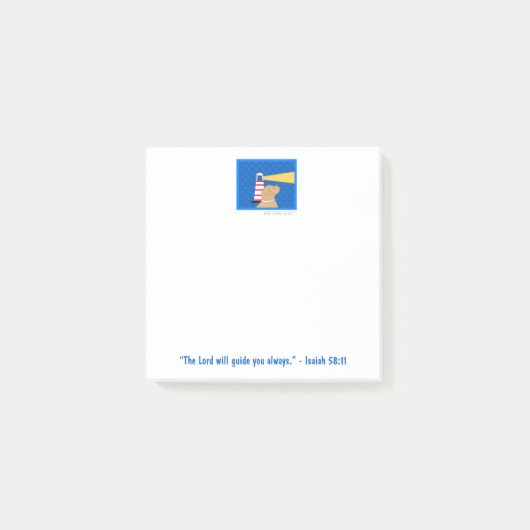 Mini Gouden Hond Vuurtoren Post-it® Notes (Voorkant)
