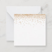 MINI | Goudglitter-Confetti op het laatste Verlovi Notitiekaartje (Achterkant)