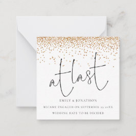 MINI | Goudglitter-Confetti op het laatste Verlovi Notitiekaartje
