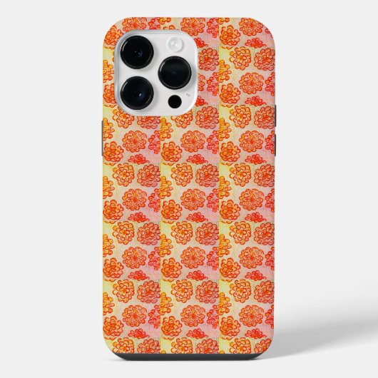 Mini-goudsbloemen iPhone Hoesje (Achterkant)