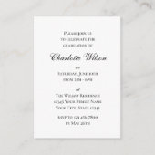 Mini Graduation Invitation Script Enclosure Card Informatiekaartje (Voorkant)