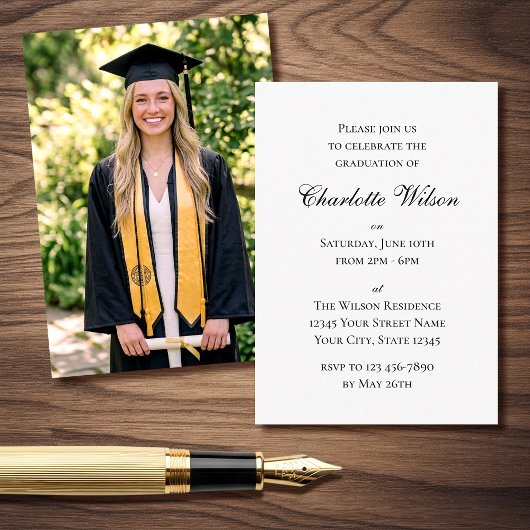 Mini Graduation Invitation Script Enclosure Card Informatiekaartje