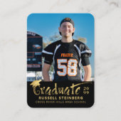 Mini Graduation Party Fotouitnodiging Kaart Visitekaartje (Voorkant)