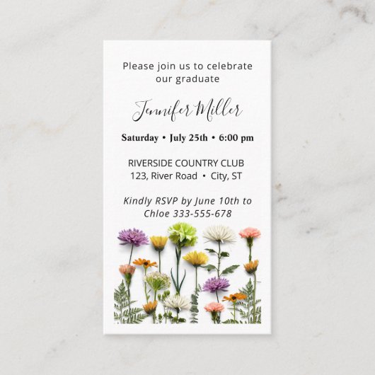 Mini Graduation Party uitnodiging aankondiging (Voorkant)