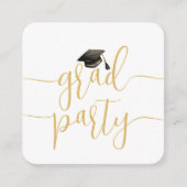 Mini Graduation Party Uitnodigingsklasse van 2025 Informatiekaartje (Voorkant)