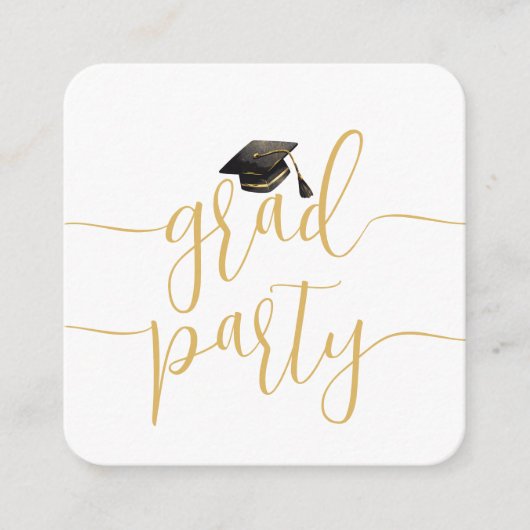 Mini Graduation Party Uitnodigingsklasse van 2025 Informatiekaartje (Voorkant)