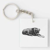 Mini Grain Dog Sleutelhanger (voorkant)