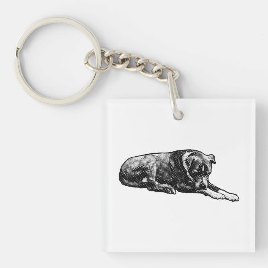 Mini Grain Dog Sleutelhanger (voorkant)