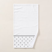 Mini Gray Waterverf Polka Dots Bad Handdoek (Handdoek)