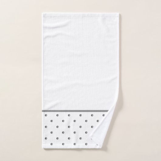 Mini Gray Waterverf Polka Dots Bad Handdoek (Handdoek)