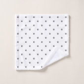 Mini Gray Waterverf Polka Dots Bad Handdoek (Wasdoekje)