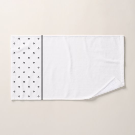 Mini Gray Waterverf Polka Dots Bad Handdoek (Handdoek)