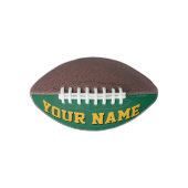 Mini GREEN AND GOLD Personalized Football (Voorkant)