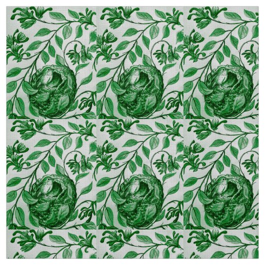 Mini Green Hummingbird Fabric Stof (Swatch)