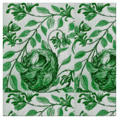 Mini Green Hummingbird Fabric Stof (Close Up)