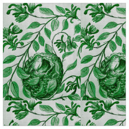 Mini Green Hummingbird Fabric Stof