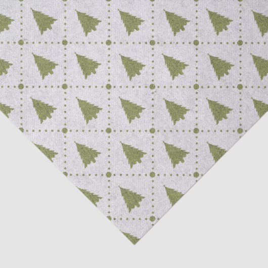 Mini Green-kerstbomen, ontkoppeling Tissuepapier (Detail)