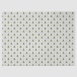 Mini Green-kerstbomen, ontkoppeling Tissuepapier