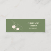 Mini Groene Biologische Voeding | Moderne boerenma Mini Visitekaartje (Voorkant)
