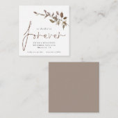 Mini-grootte| Beslissen op forever afvuldatum Notitiekaartje (Voorkant / Achterkant)